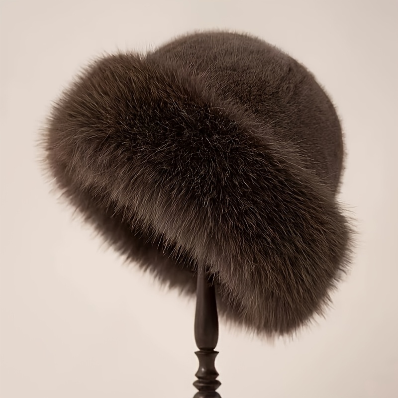 TEMU Cisily Brand Elegant Women's Winter Hat - Comfortable, Warm, And Thickened Mongolian Hat With Ear Protection, Plush Hat With A Stylish And , ,