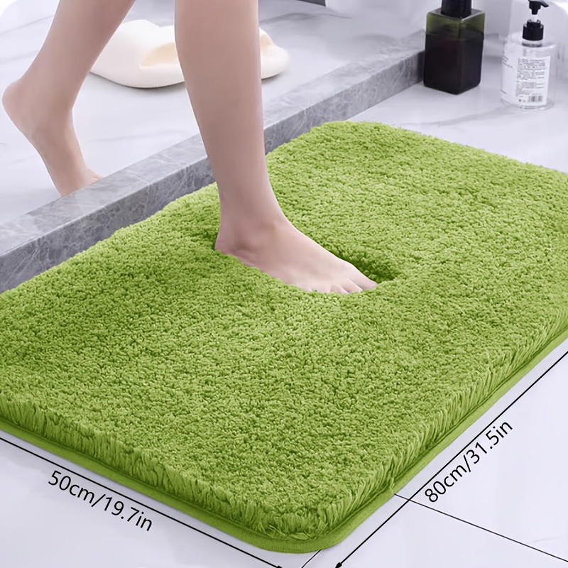 1pc fluffy bathroom anti slip mat super absorbent memory foam bath mat ultra soft decorative floor and door mat for christmas and halloween gifts suitable for bathroom accessories kitchen area rugs laundry room bedroom shower indoor mats