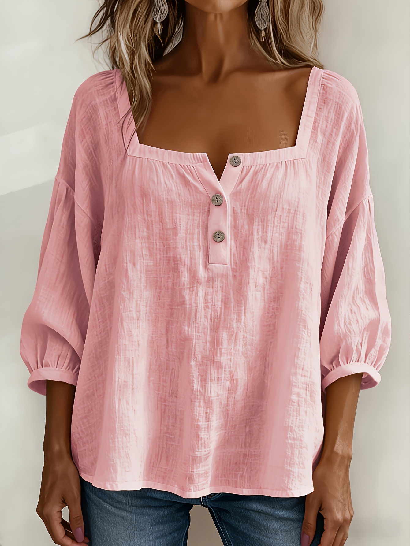   dameskleding voor lente/zomer: casual   linnen damesoverhemd, veelzijdige en mooie blouse