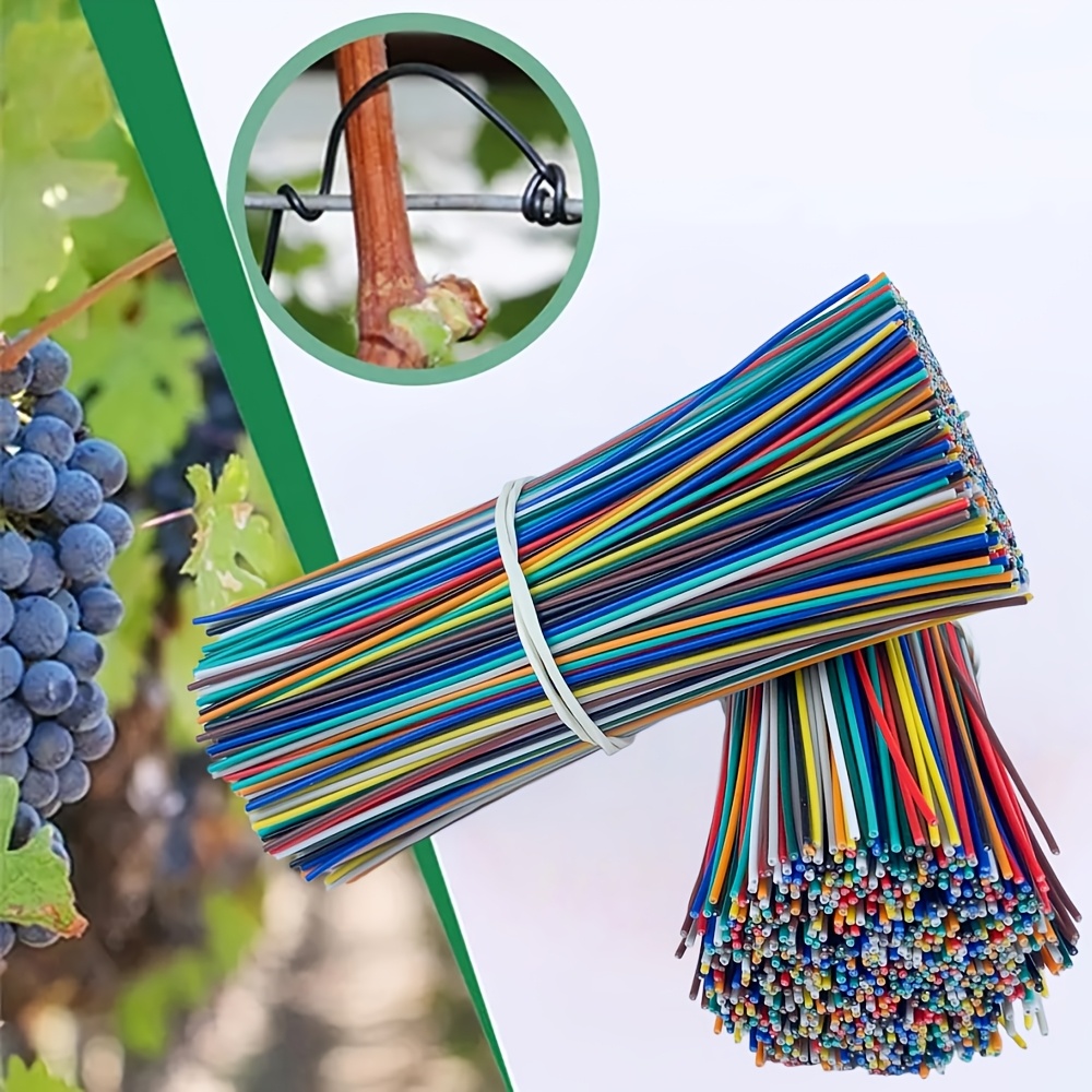 100 bucăți x 10 cm legături de grădină colorate, legături reutilizabile pentru plante cățărătoare