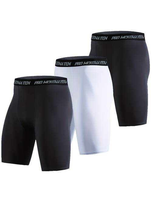 3pcs basketball compression shorts for training exercise breathable high quick dry shorts for men