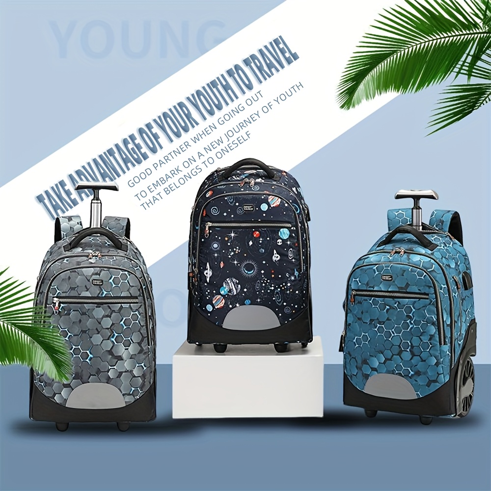 Travel bags, climbing stairs, large wheels, pull rod luggage bags, travel  and vacation large capacity backpacks *'s and Wo*'s multi-functional travel  bags, holiday gifts for fathers