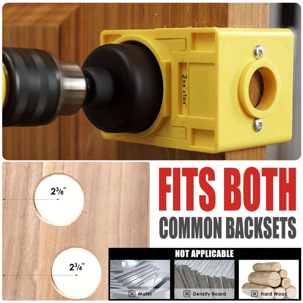 Door Lock Installation Kit with Drilling Guide