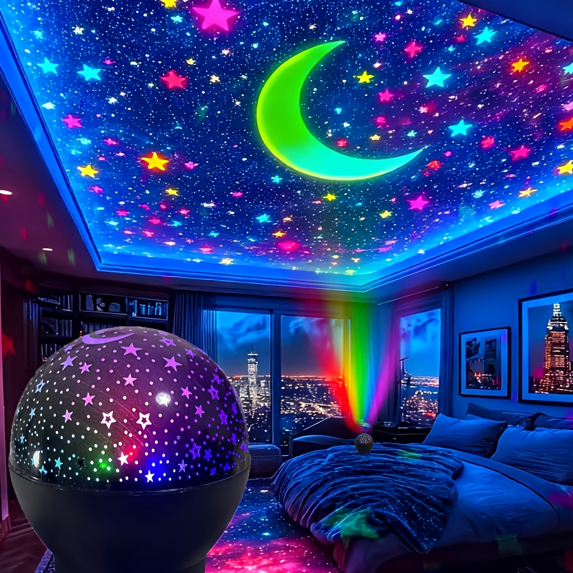 1pc star   projector light   ceiling projector light ambient decorative light led desk lamp night light table lamp usb powered usb powered indoor lighting suitable for bedroom living room or office decoration