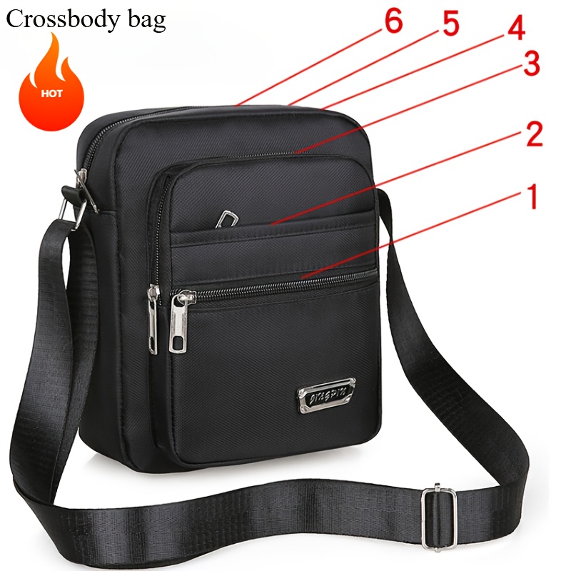 TEMU Borsa a Tracolla e Spalla Regolabile di Grande Capacit� per - Borsa Messenger con Multi-Scomparti Adatta per , Ufficio & Viaggio - Borsa Casual