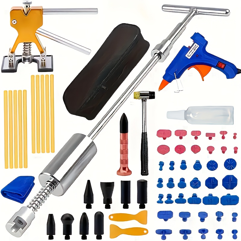 Car Body Dent Puller Hammer Bridge Tool - Paintless Hail Damage Repair Kit