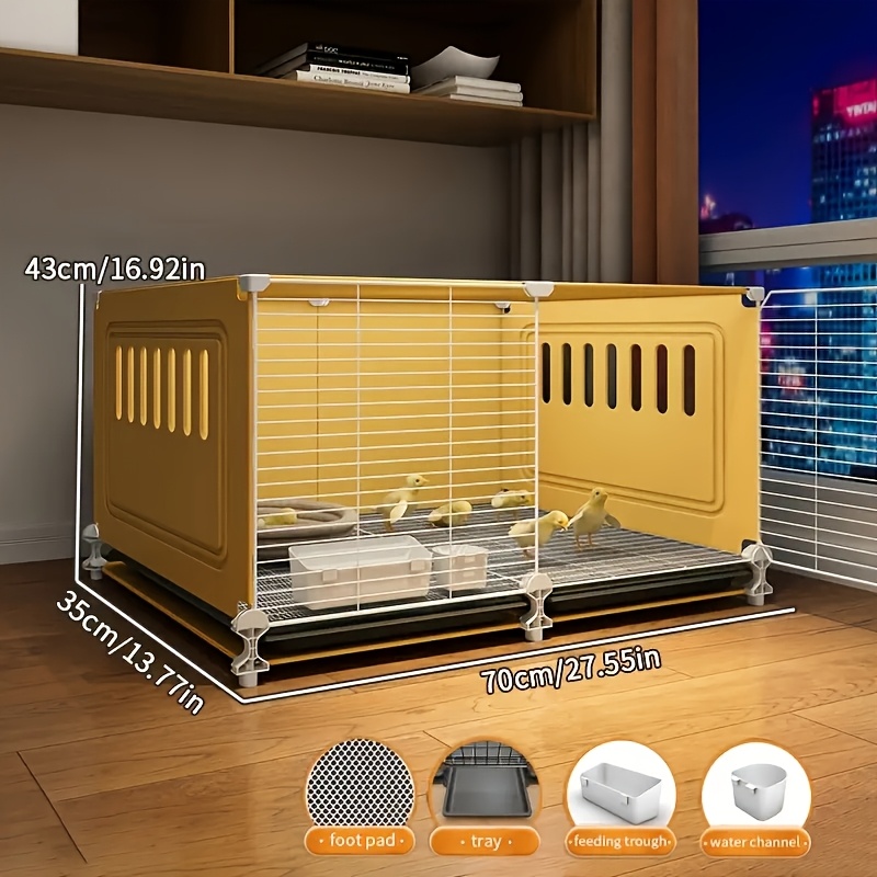 TEMU Chicken Cage Breeding Cage Chicken Cage Indoor Household Chicken Coop Chick Cage Pet Supplies