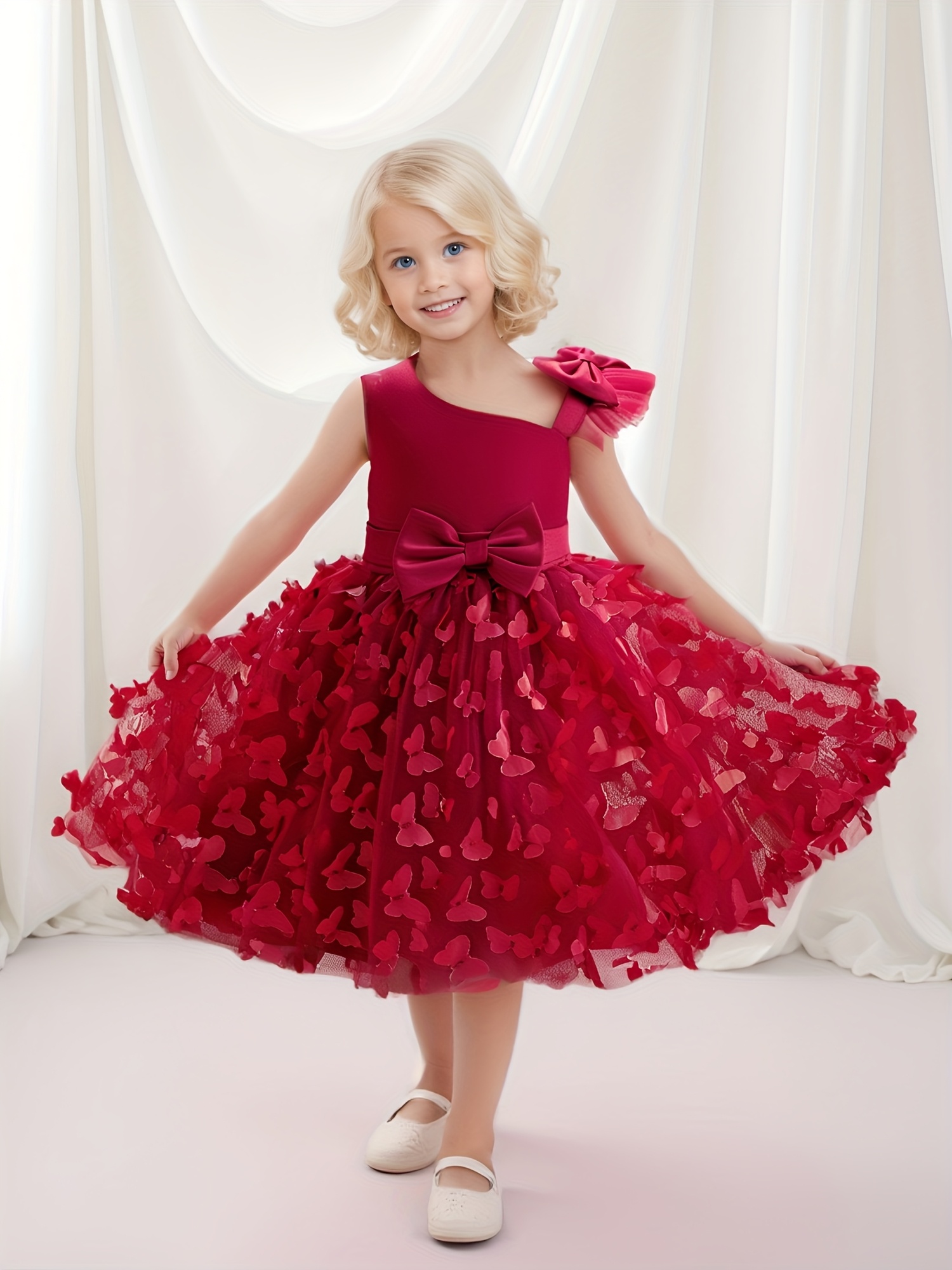 formal dress for little girls Purple Rhinestone Halter Basque Waist Kids Birthday Dress