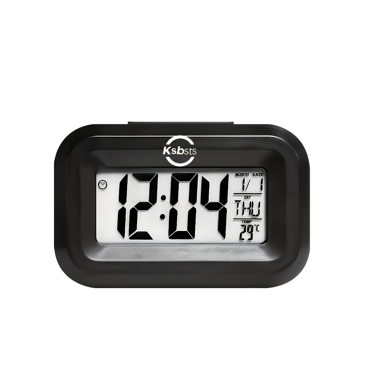 TEMU Sleek Office Clock - -one Attendance Alarm And Temperature, Calendar, Timer With Glow Display/precision For Work And Daily Use/ Space-saving