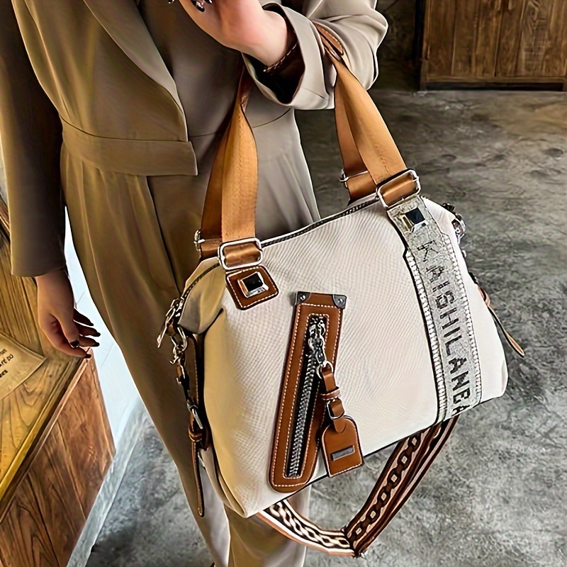 yuan shuanglan special vintage punk tote bag sparkling - Temu