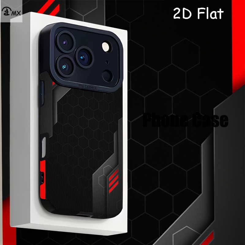 TEMU Phone Case - 2d Flat Black Style Background Suitable For Iphone 17, 17 Air, 17 Pro, 17 Pro Max, 16, 16 Plus, 16 Pro, 16 Pro Max, 15, 15 Plus, 15
