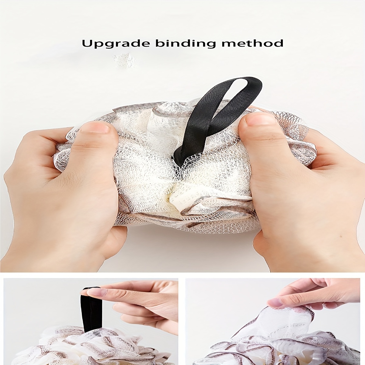 3pcs Shower Balls Non-Scattering Shower Flowers with Hook