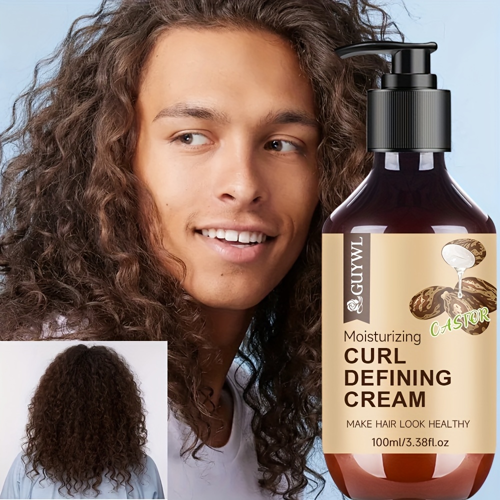 La crème coiffante pour cheveux bouclés pour hommes GUYWL de 100 ml est enrichie en squalane végétal, en huile d'argan marocaine, en huile de ricin et en huile de macadamia. Elle est spécialement conçue pour hydrater et coiffer les cheveux bouclés, offrant une tenue longue durée et un contrôle des frisottis.
