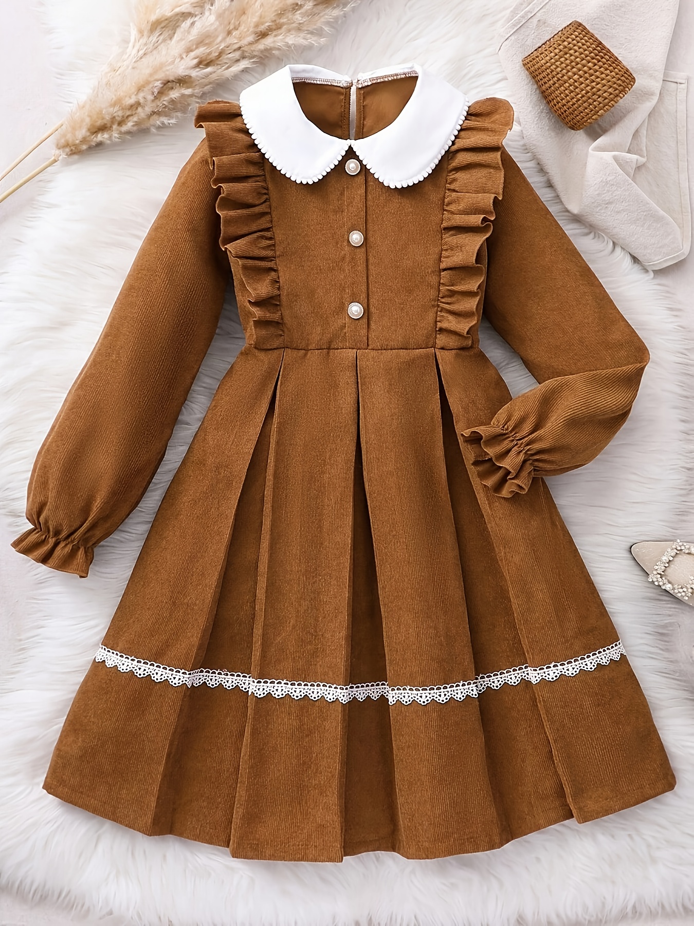 cute dress Short A Line Sweetheart Ruffles Shoulder Cute Lace Homecoming Dresses US4 / As Picture main image 0