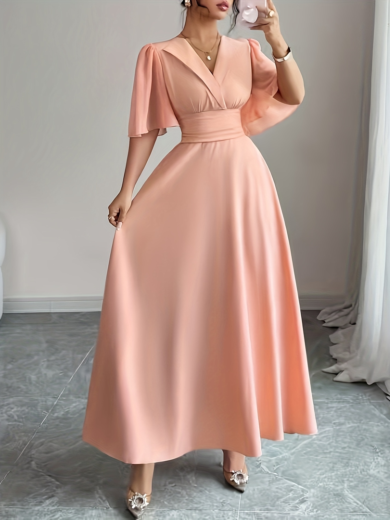 knee length dresses for ladies La Femme 28385 Dress - La Femme Prom Dresses main image 1
