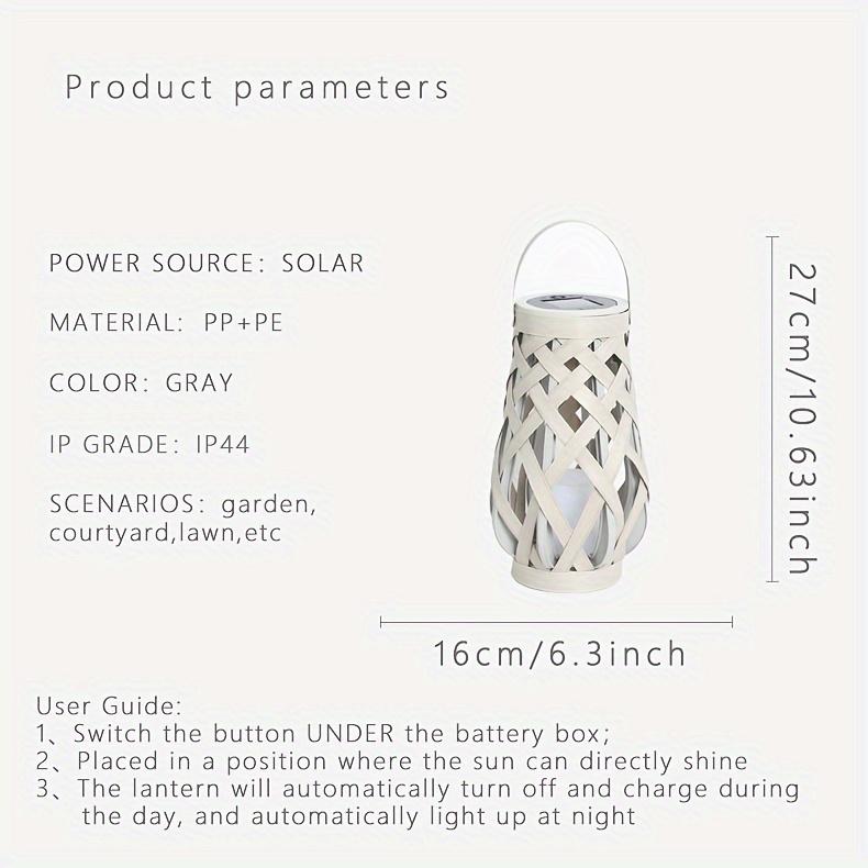 A Portable Outdoor LED Decorative Lantern with Handmade Woven Solar Ambiance, No Installation Or Wiring Needed, Perfect for Camping, Yards, Gardens, And Lawns