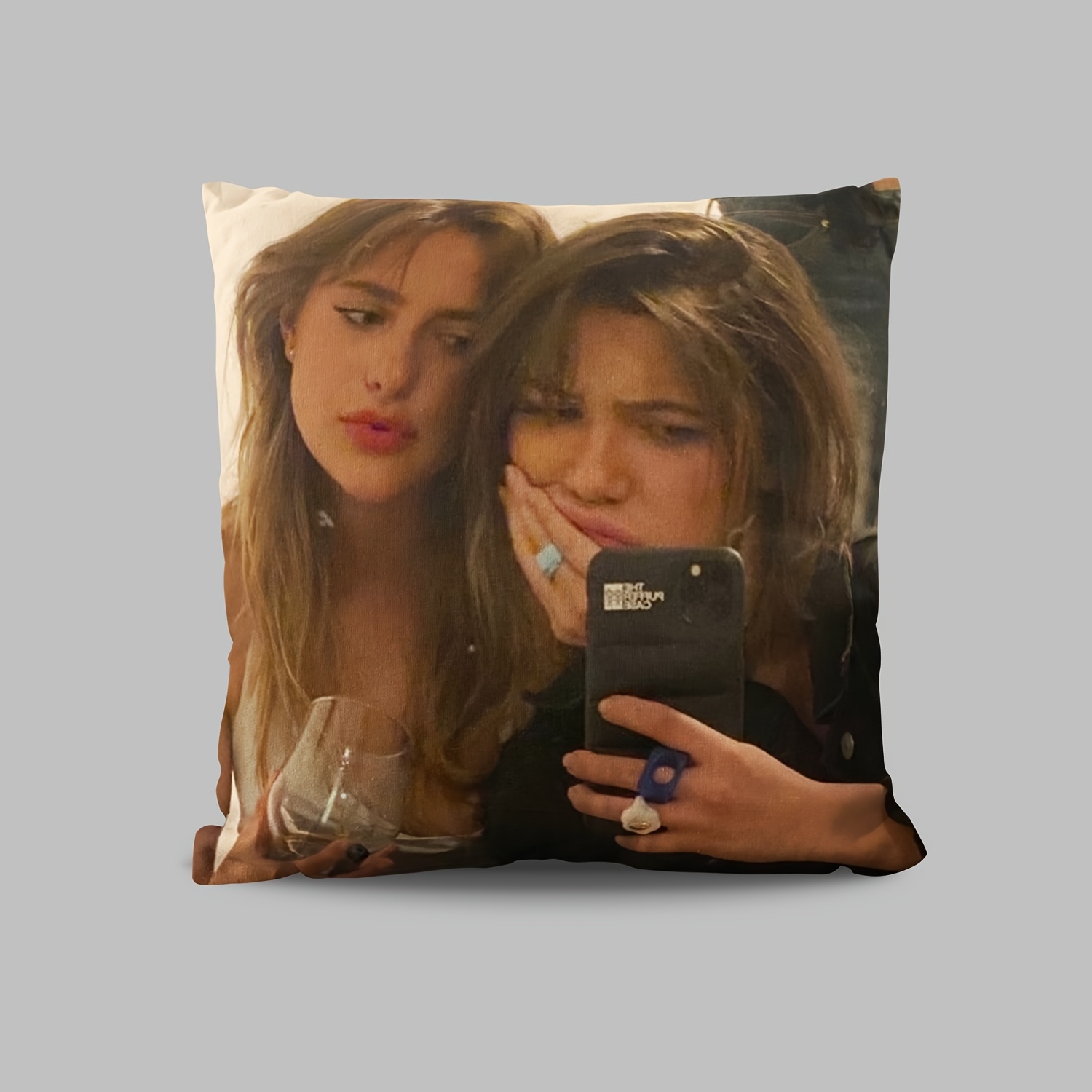 

Personalized 18x18" Plush Photo Pillow - Custom Single-side Print, Perfect For Home & Office Decor, Sofa Accent, Car Accessory (pillow Not Included)