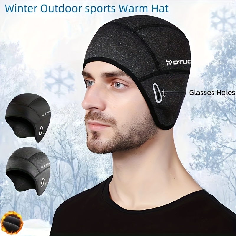 unisex winter cycling cap fleece lining windproof insulated Temu - Main Image