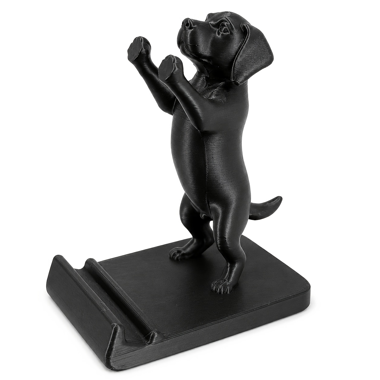 TEMU 1 soporte para teléfono con diseño de perro Labrador, soporte universal de escritorio para teléfono con base estable y ranura inclinada, soporte