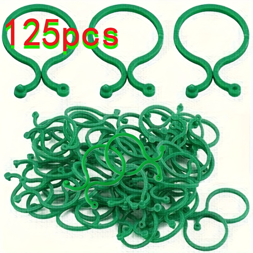 Image of 125pcs Garden Plant Support Tool Set: Including Vine Clips, Woven Planters For Vegetables, Ropes, And Tomato Twist Ties, And Other Plants
