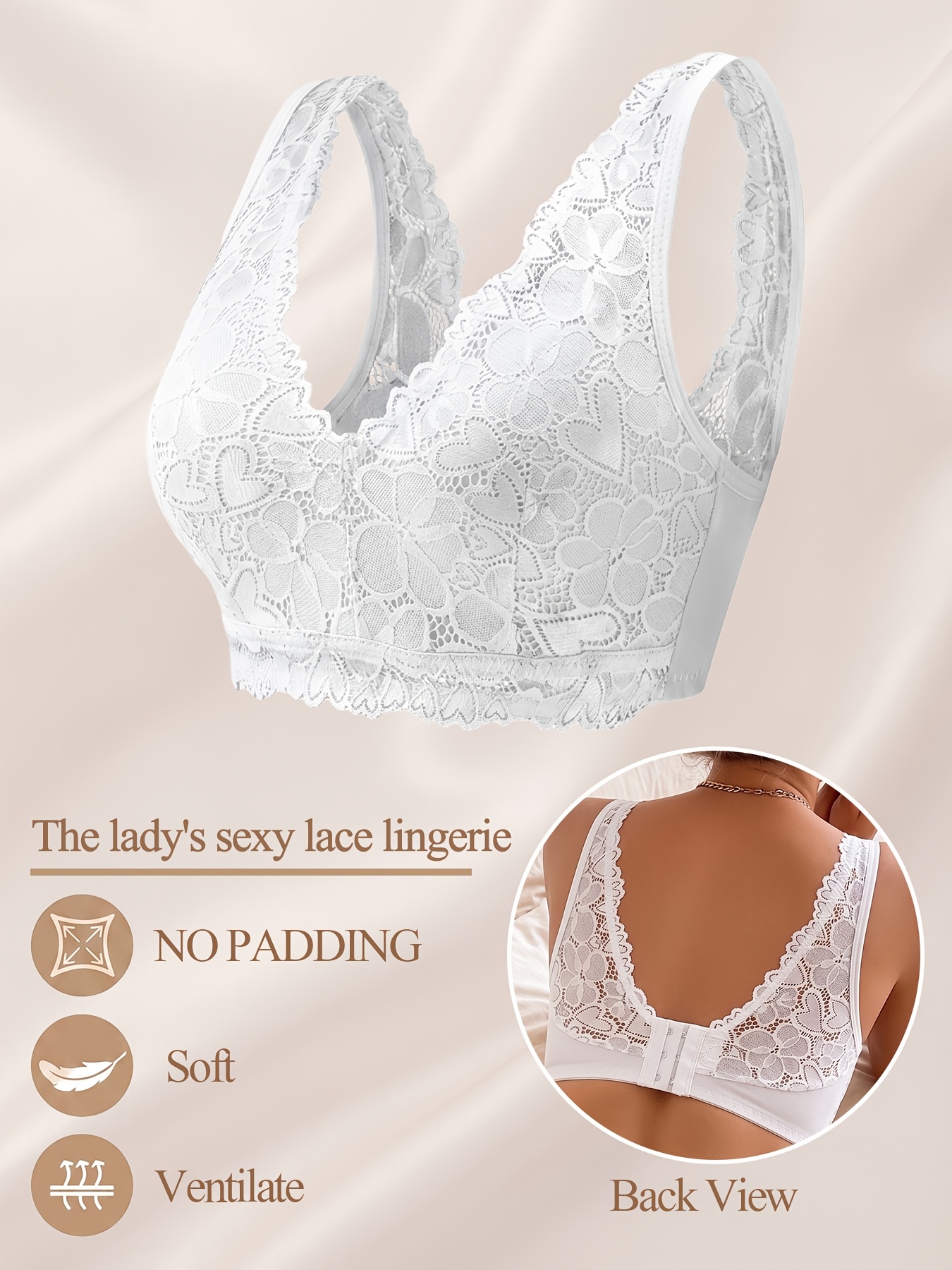 4pcs Solid Color Casual Sports Bras Set, No Padding