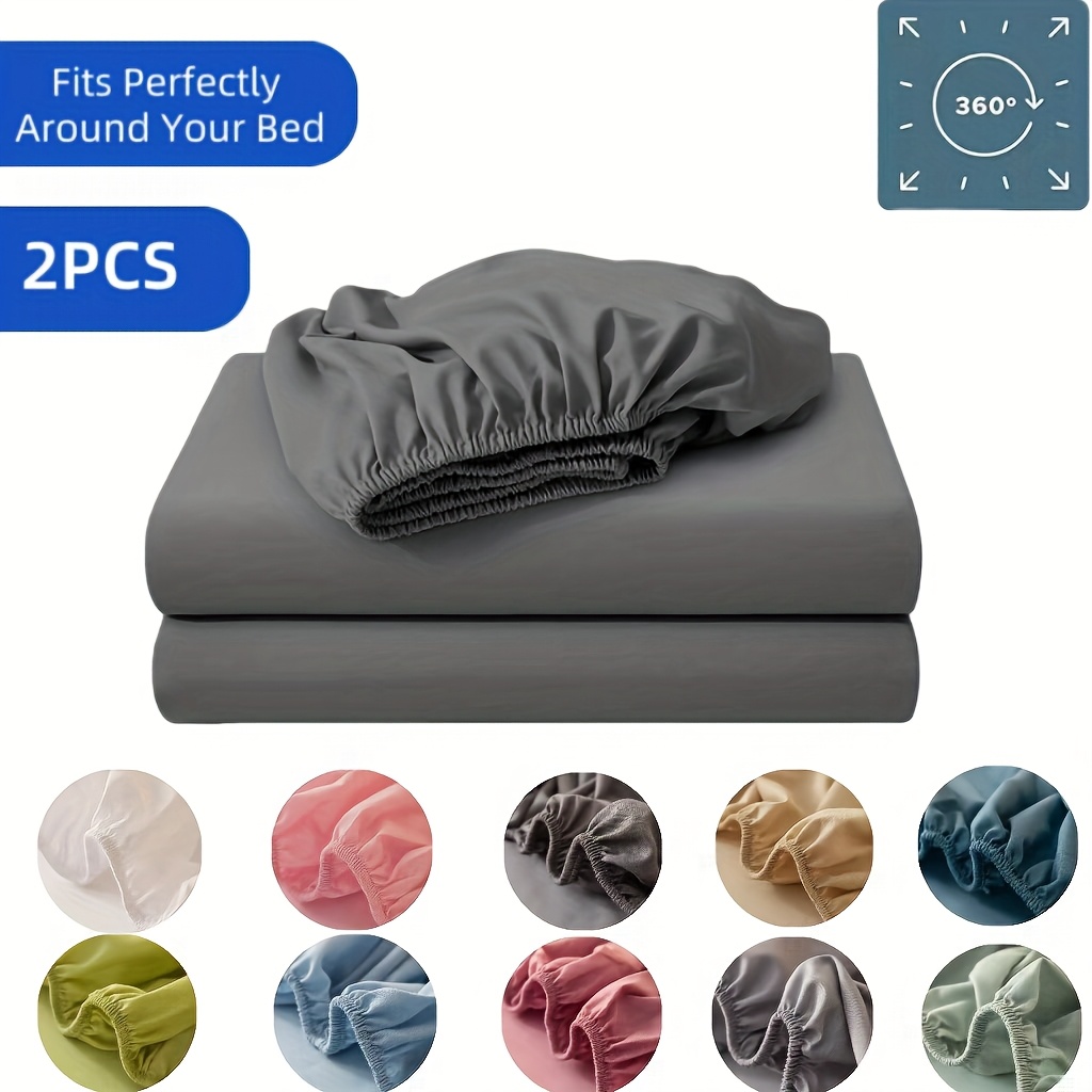 2  and comfortable fitted sheet without pillowcases 360 full coverage breathable and   fits most mattresses machine washable suitable for  