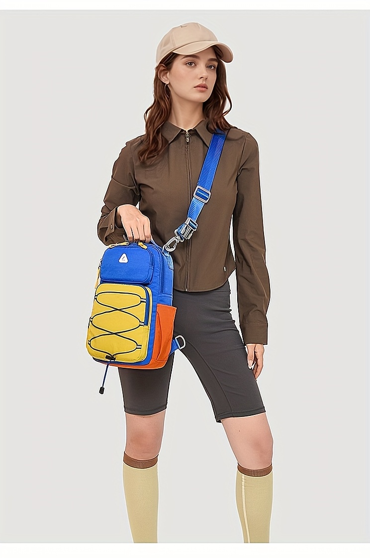 Sac Bandoulière Anti-Vol VIESEN Sac de poitrine tendance anti-vol multi-usage pour hommes et femmes, sac de voyage sportif à une épaule ou croisé, sac à dos léger et petit