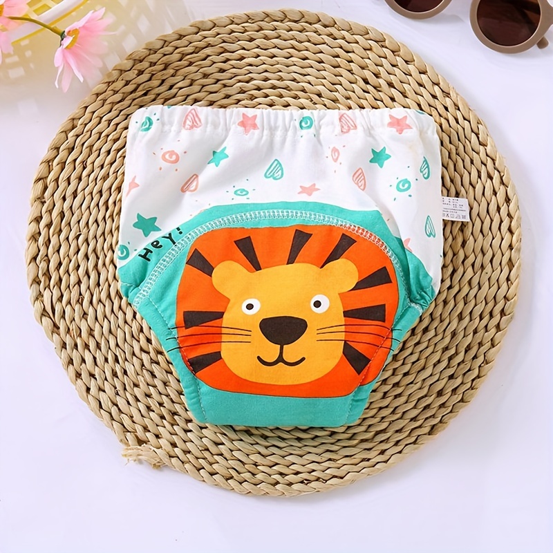   adorable cartoon animal   cotton training pants for   breathable washable diaper with 6 layer gauze     details 6