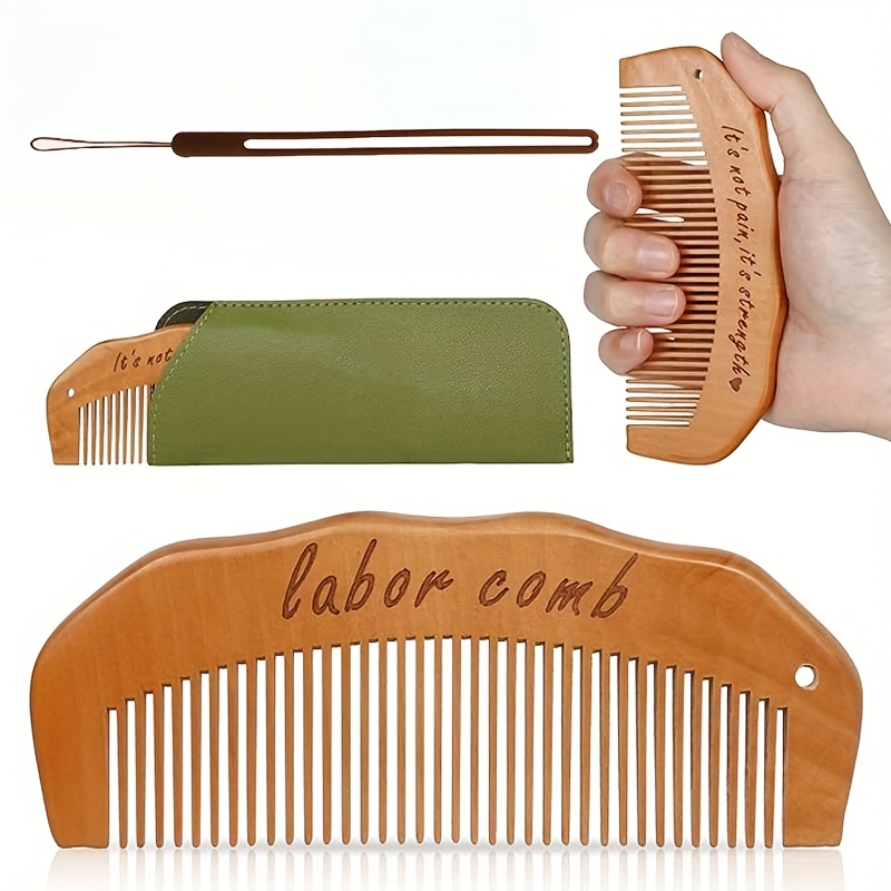 gift set wooden labor comb must have for labor and delivery wave comb pregnancy gift mom gift