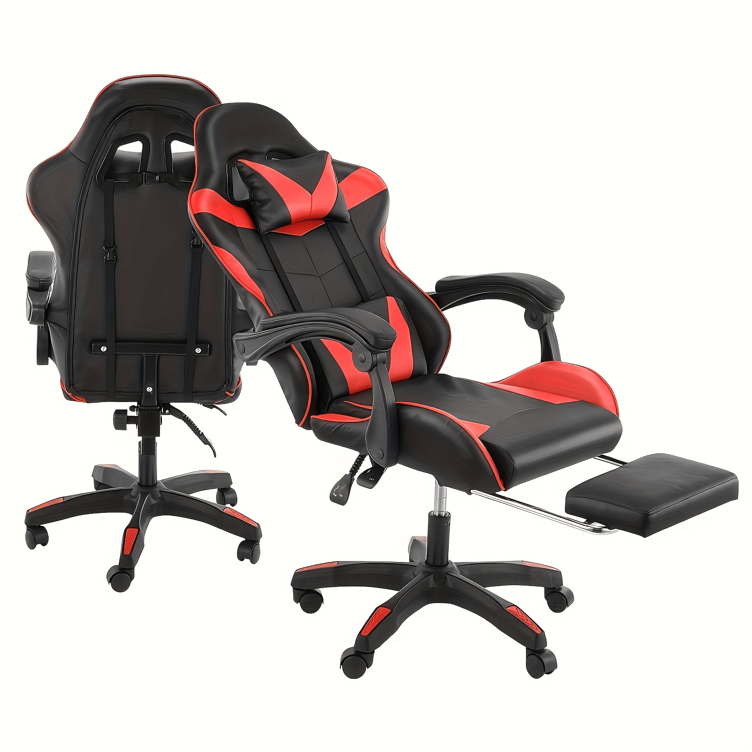 TEMU Ergonomic Office Chair & Gaming Chair With Adjustable Height, 135Â° Recline, Lumbar Support & Headrest - Suitable For For, Computer Desk, Study