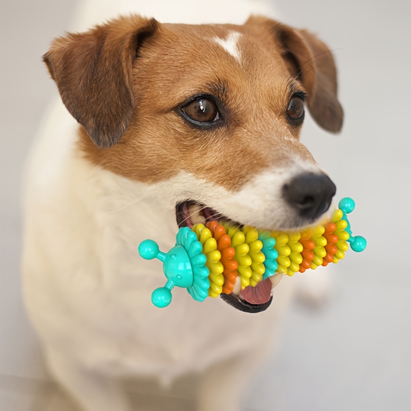 

Tough Rubber Dog Chew Toy For Teething & Training - Safe, Long- Breeds - Promotes & Teeth, Chewing, Satisfying , Halloween Gift, Massage