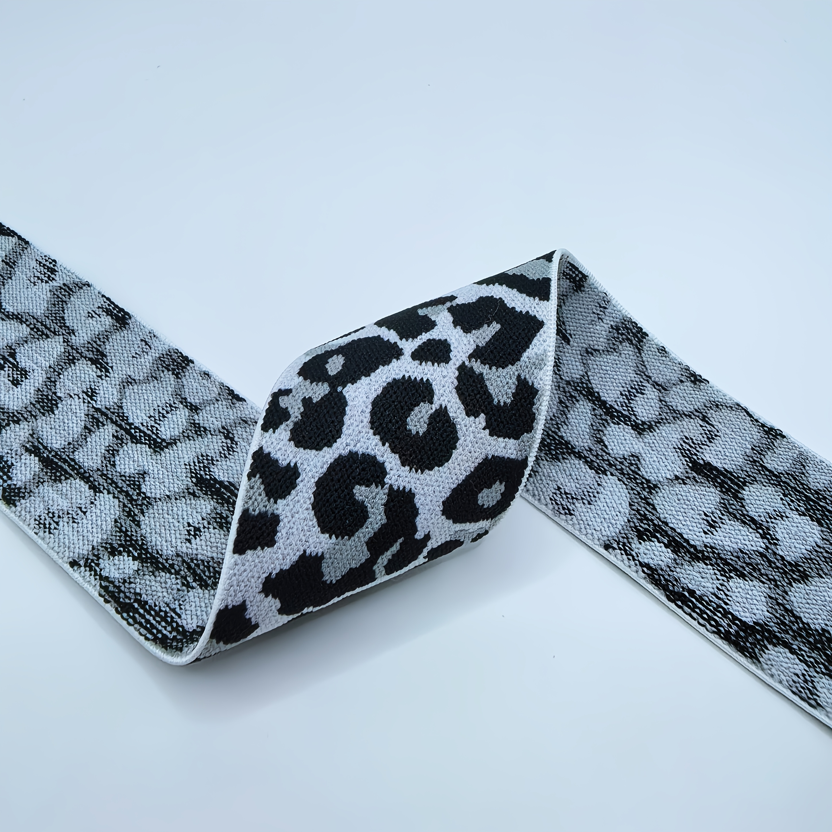 TEMU 1 Packung 275Cm/108In Hochelastisches Leopard-Print Gummiband 40Mm Breite Gummiband für Nähen Kleidung Dekor Gummiband und Bastelarbeiten für