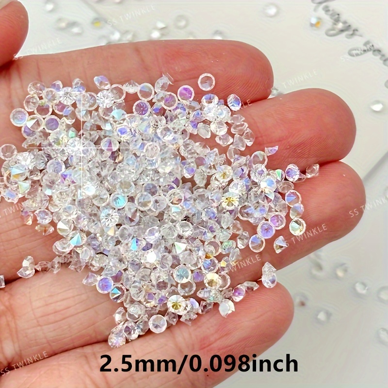 1440 Crystal Rhinestones Flatback Beads - Glass Gems For Nail Art & DIY Crafts