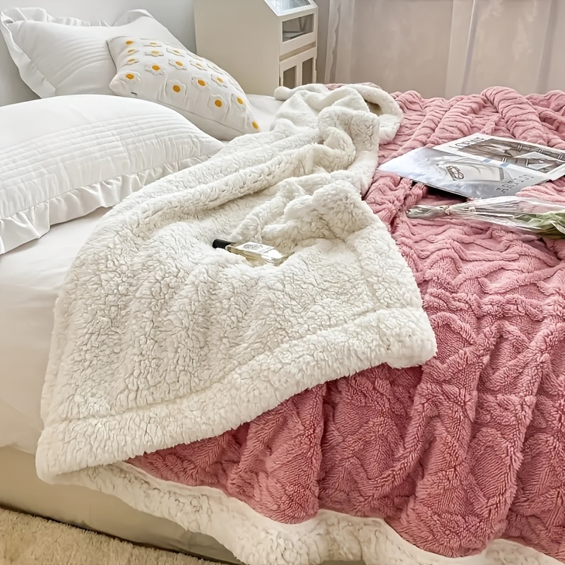 TEMU Double-sided Blanket Perfect For , Soft Against The Skin And The Skin, Ideal As A Sleep Blanket Or For Use With Air Conditioning. Machine
