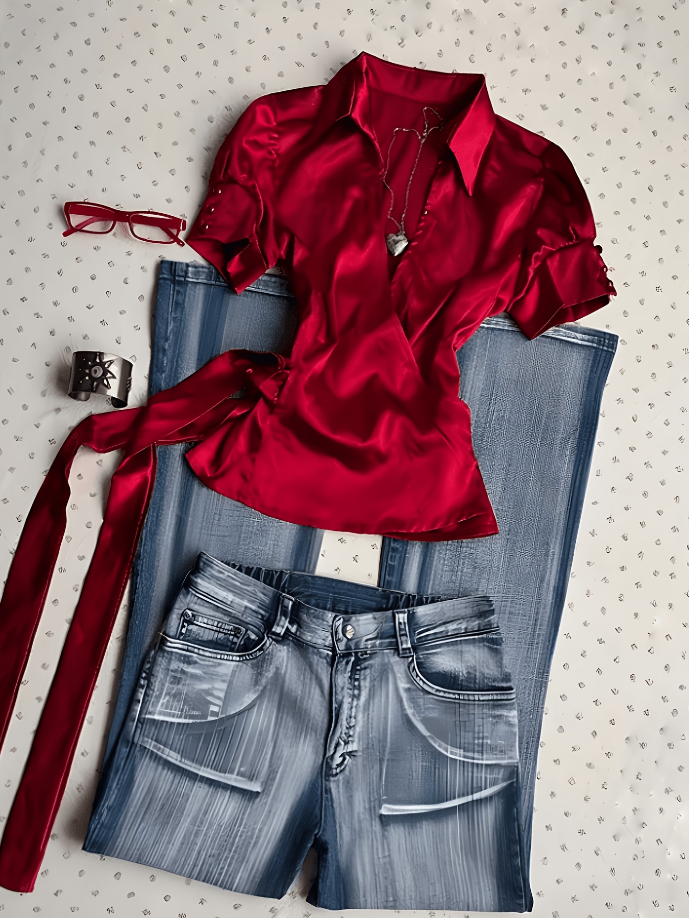 ruffle shirt sold on Temu United States