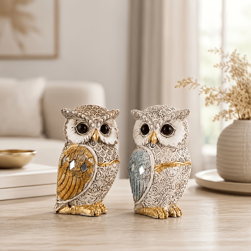 TEMU Set decorazioni boh矇mien blu/ per casa, ufficio, feste, scrivania, tavolino, decorazione boh矇mien 癡 il miglior regalo per appassionati di gufi