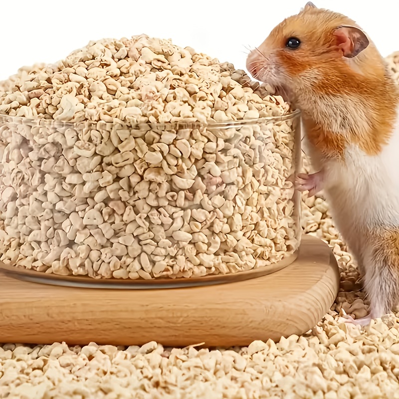 Natural Corn Cob Litter, Suitable for Small Animals And Birds - Super Absorbent And Deodorizing Litter, for Hamsters, Guinea Pigs, Rabbits, Reptiles, And Pet Bird Cages, Hamster Litter/Small Animal Cage Litter