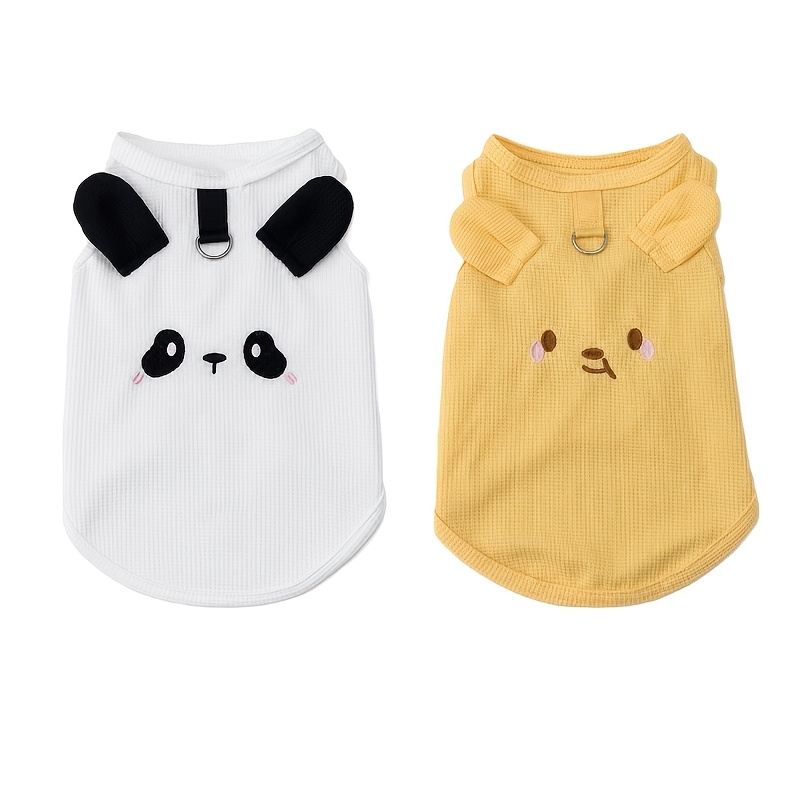 2pcs Spring Summer Clothing Set for Small to Medium Dogs