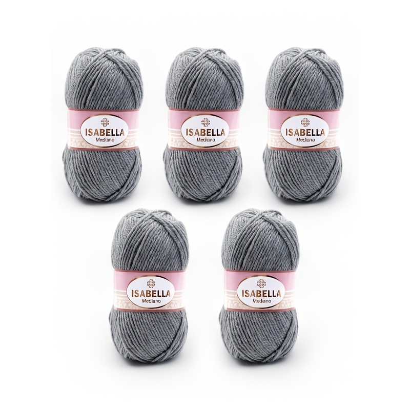 Image of 5pcs High-quality Crochet Yarns, 500g (100g X 5), 1000m (200m X 5), Acrylic Material, Suitable For Crochet And Knitting, Hand Knitting Yarn Set Skin-friendly Yarn Set, Suitable For 4-6mm Crochet Hooks