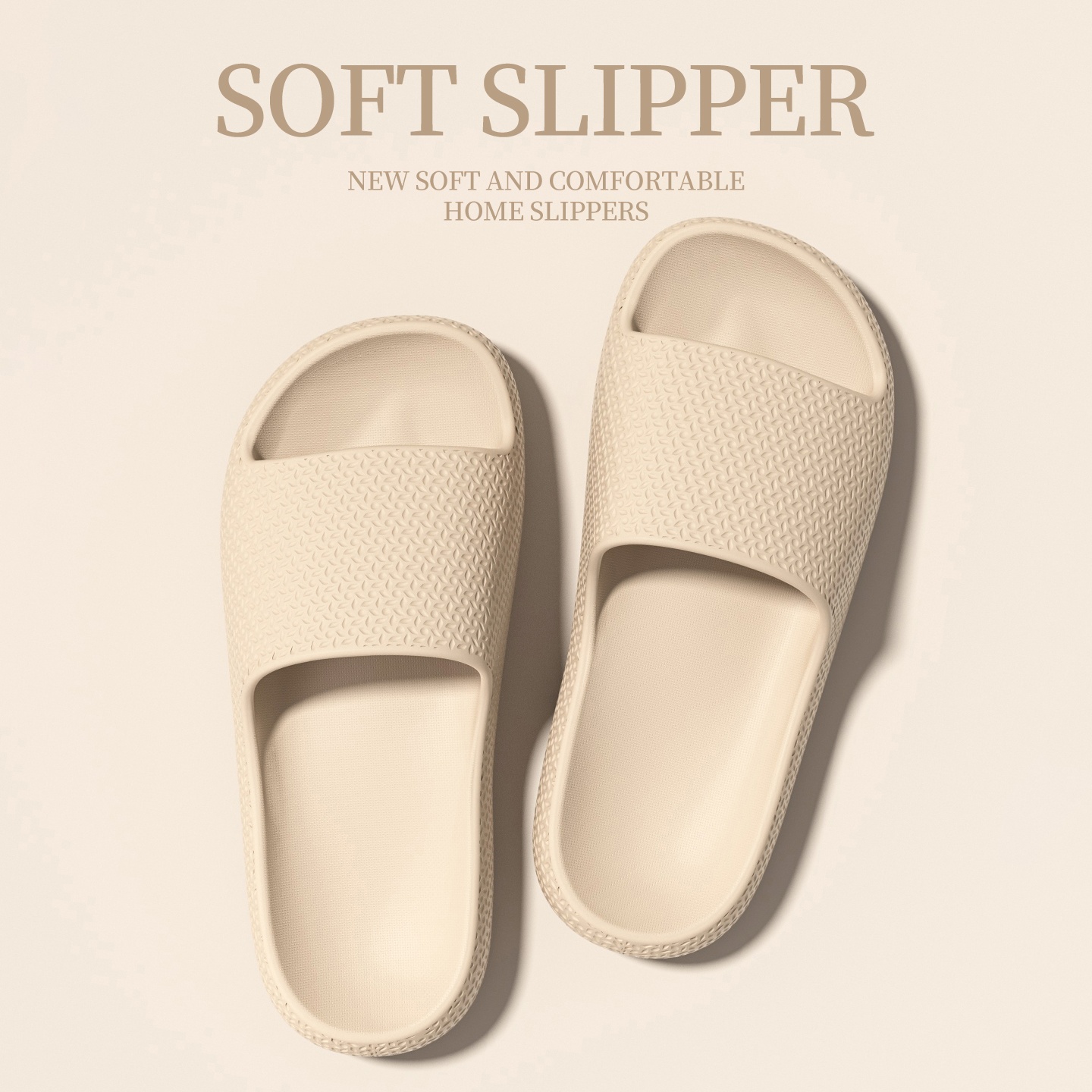 New Style Women's Summer Slippers, Soft Sole Thick Sole, Couple's Home/Bathroom Slippers, Non-Slip, Odor-Resistant, Breathable, Wear-Resistant, for Outdoor Wear, Women Shoes