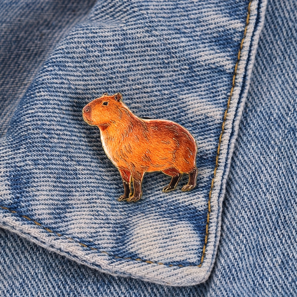 E-shop Capybara Emaille-Brosche, modische Dinosaurier-dekorative Broschen, Revers- Taschenabzeichen, Schmuckgeschenke