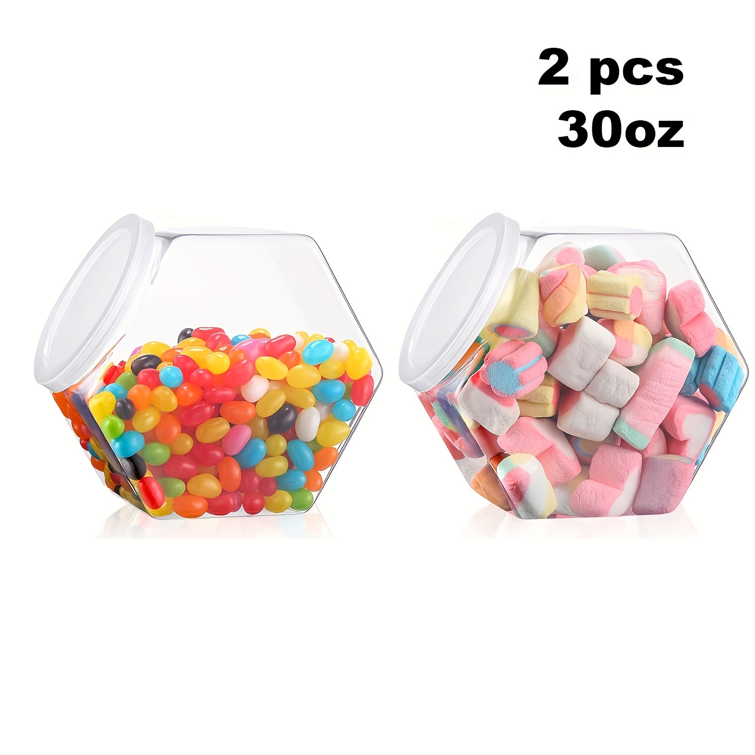 

[ ] 2pcs 30oz Plastic Hexagonal
