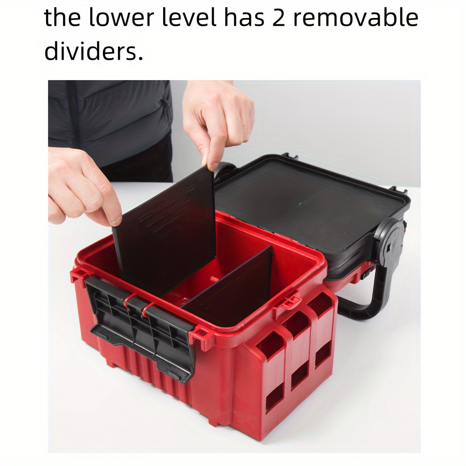 Plastic Tackle Box Fishing Gear Storage Box Portable Lure - Temu
