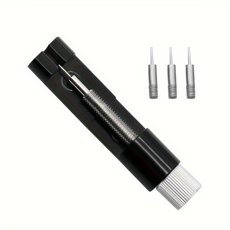 Image of Stainless Steel Watch Band Link Pin Remover Tool With 3 Pins - Adjustable Strap Repair Kit For And Watch Accessories