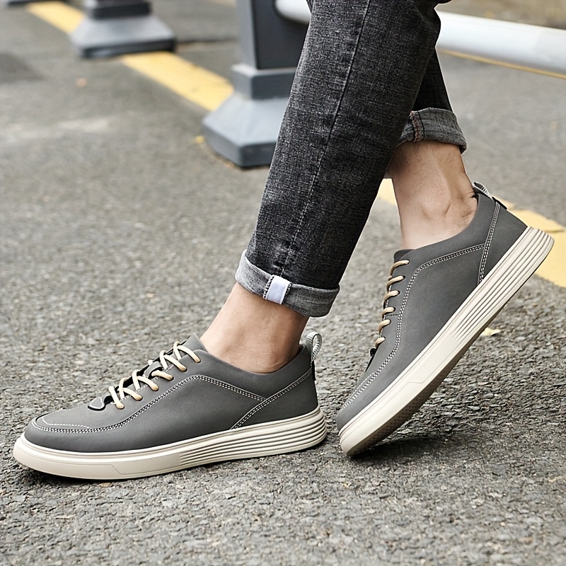 zapatos cuero hombre caña cordones zapatillas Temu Peru