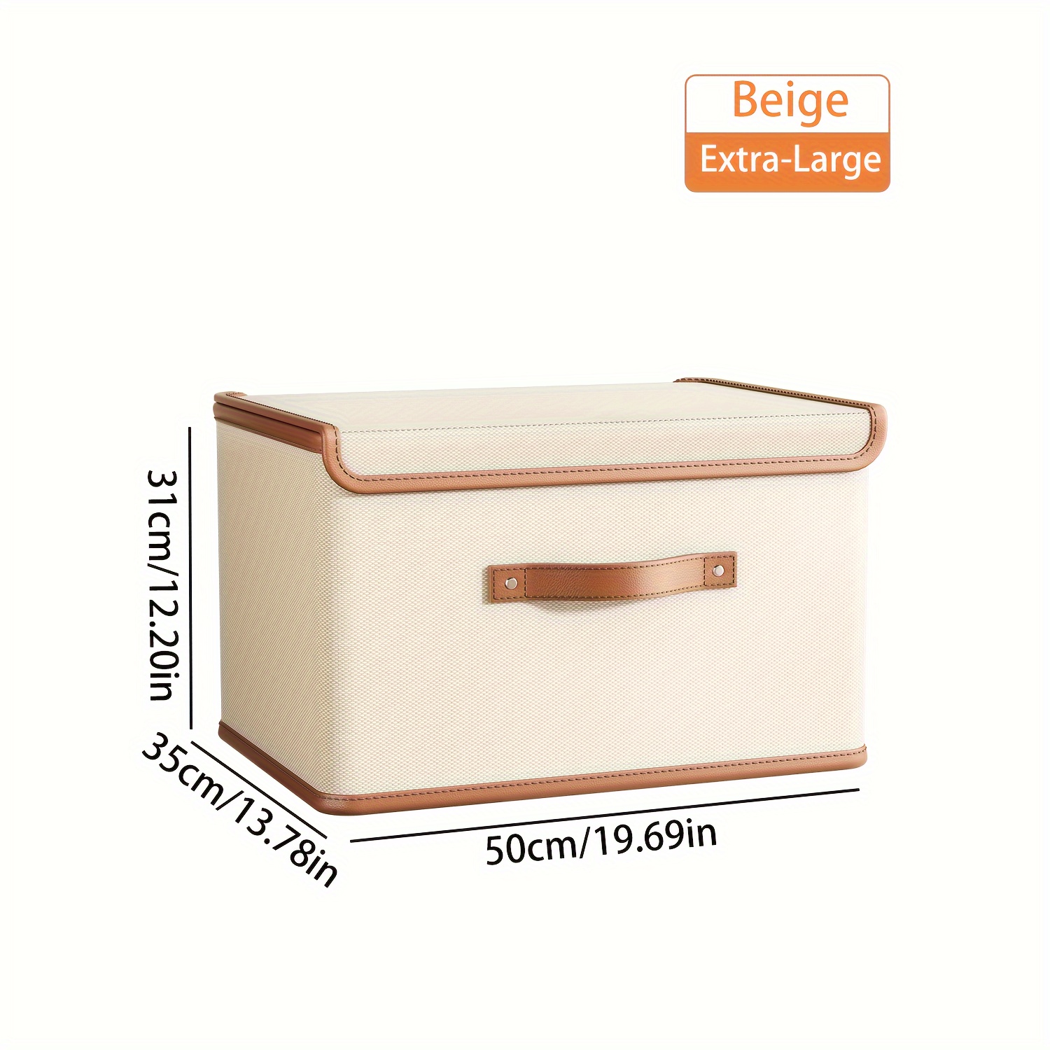 Image of Modern Oxford Fabric Winter Storage Box With Lid - Stackable, Storage Organizer For Clothes And