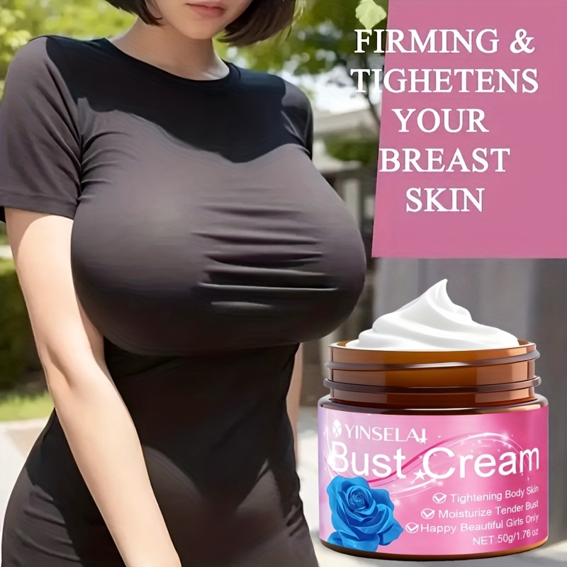 Breast Cream, Makes the Breasts Full and Round, Mild and Non-irritating, Tightens and Lifts the Breasts. Contains Collagen, Hyaluronic Acid and Shea Butter. The Moisturizing Formula Makes the Skin Softer and Smoother, and Make the Chest Firm