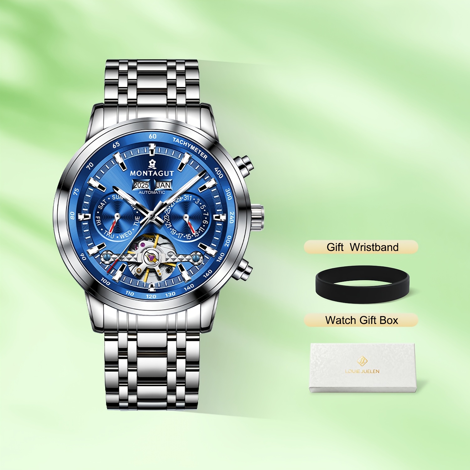 Men's Mechanical Watch Automatic Men's -light Business Wristwatch Suitable For Formal And Casual Occasions