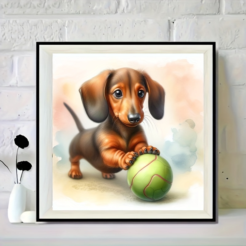 Image of Self-designed Dog Diamond Painting Point Drill Painting Decorative Painting Kit