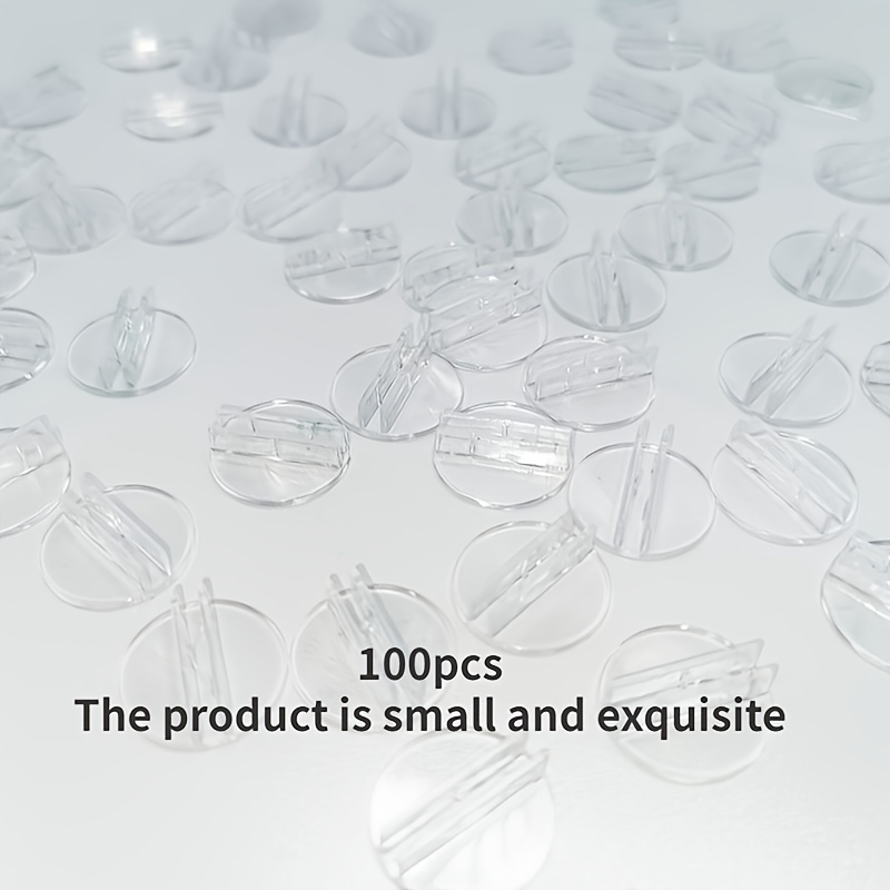 100pcs Bases Plastic Business Card Holder Desk Card Stands Translucent Card Props Clear Paper Miniature Game Stands For Game Wedding Party Menus Labels Photos Memo